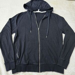 Tasc Performance Hoodie Mens Small Full Zip Bamboo Jacket Black Zip Pockets